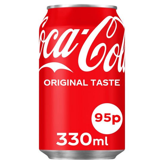 Coca-Cola Original Taste 330ml [PM 95p ], Case of 24 Coca-Cola
