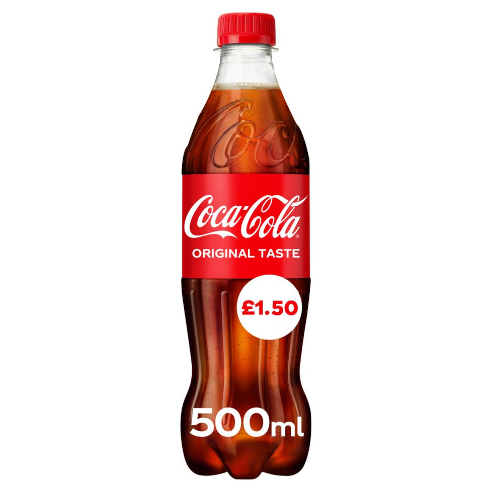Coca-Cola Original Taste 500ml [PM £1.50 ], Case of 24 Coca-Cola