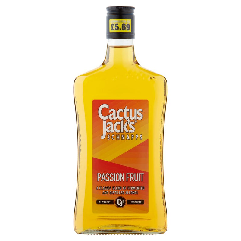 Cactus Jack's Schnapps Passion Fruit 50cl [PM £5.49 ] Cactus Jack'S