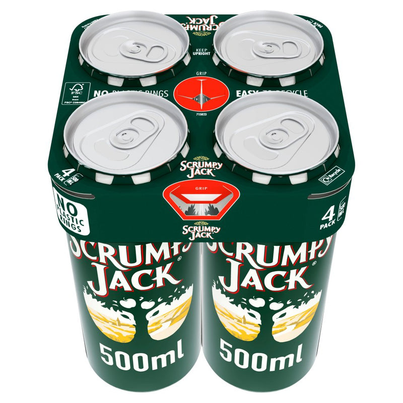 Scrumpy Jack Premium British Cider 4 x 500ml Cans, Case of 24 Symonds