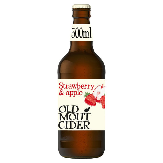 Old Mout Cider Strawberry & Apple 500ml Bottle, Case of 12 Old Mout Cider