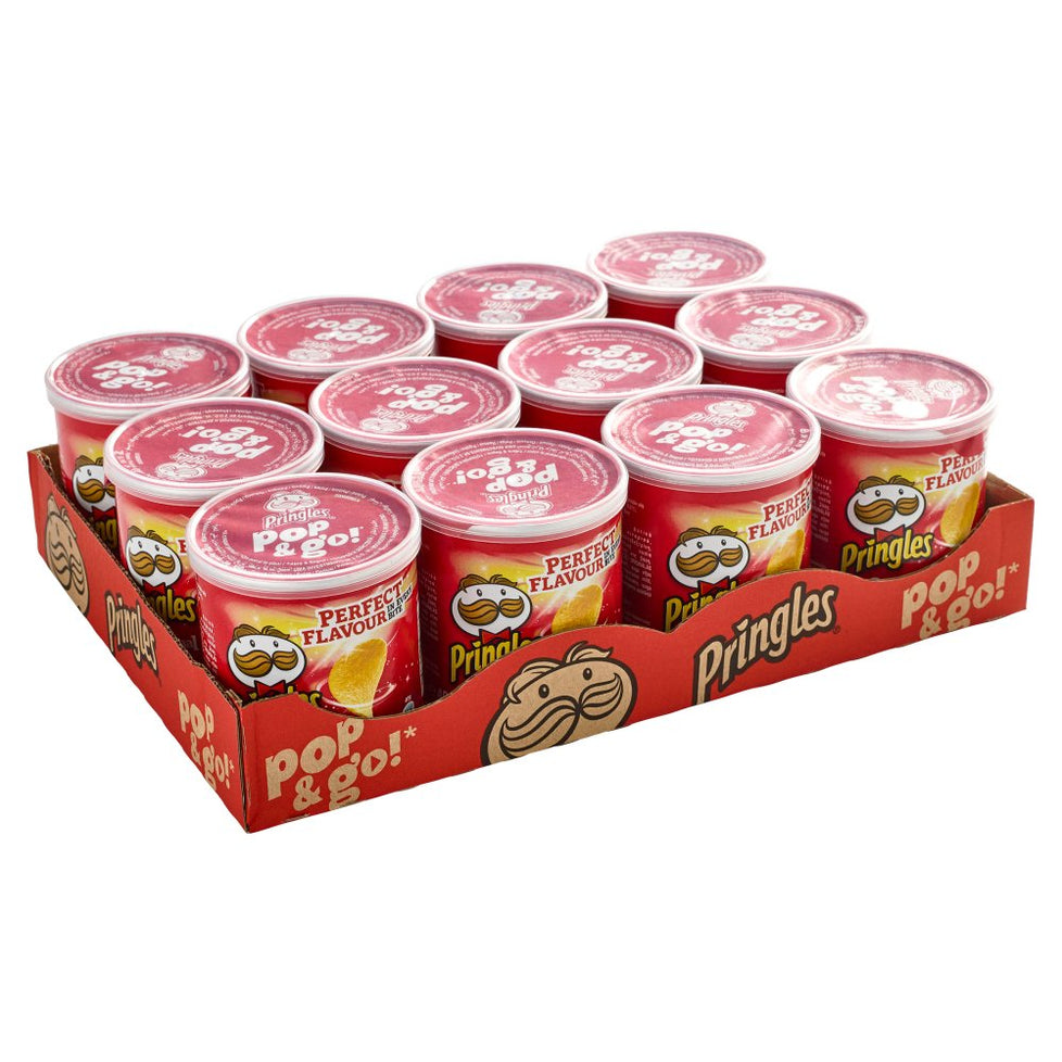 Pringles Original Crisps 40g, Case of 12 Pringles