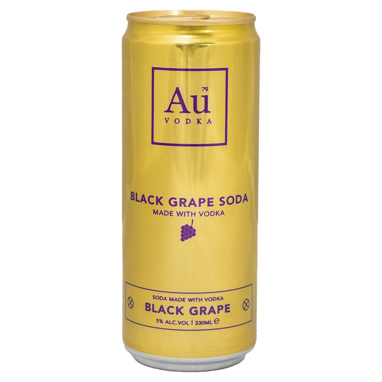 Au Vodka Black Grape Soda 330ml, Case of 12 Au Vodka