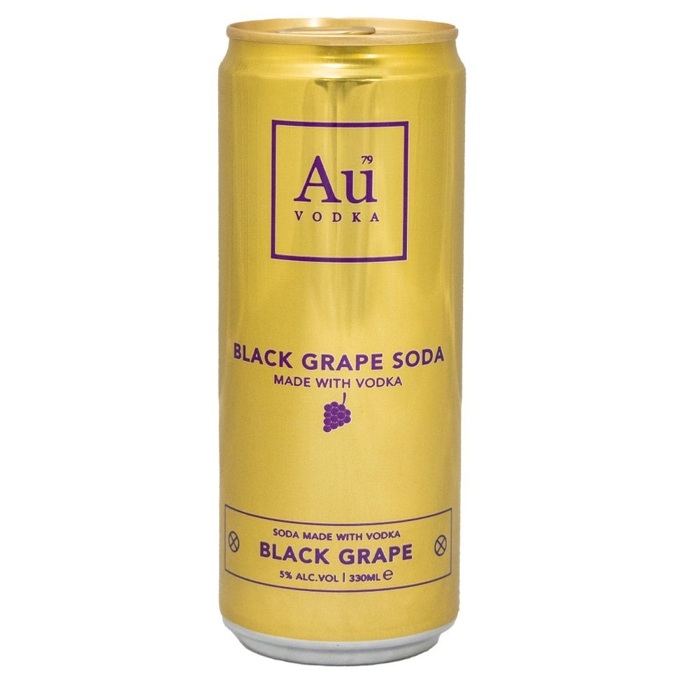Au Vodka Black Grape Soda 330ml, Case of 12 Au Vodka