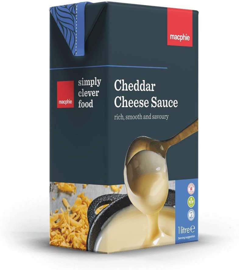 Macphie Cheddar Cheese Sauce 1 Litre, Case of 12 Macphie