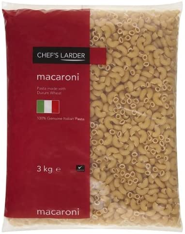 Chef's Larder Macaroni 3kg, Case of 4 Chef's Larder
