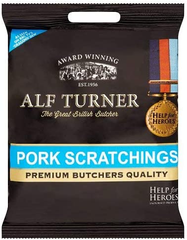 Alf Turner Pork Scratchings 70g, Case of 12 Alf Turner