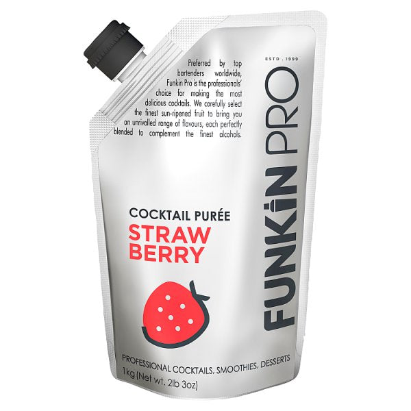 FunkinPro Cocktail Puree Strawberry 1kg, Case of 5 FunkinPro