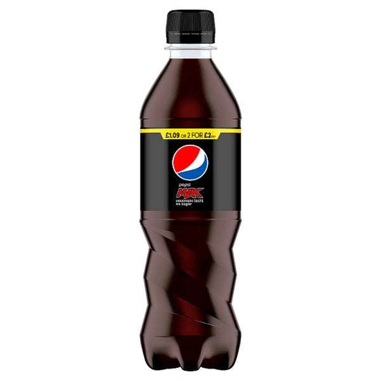 Pepsi Max 500ml [PM £1.25 ], Case of 12 Pepsi