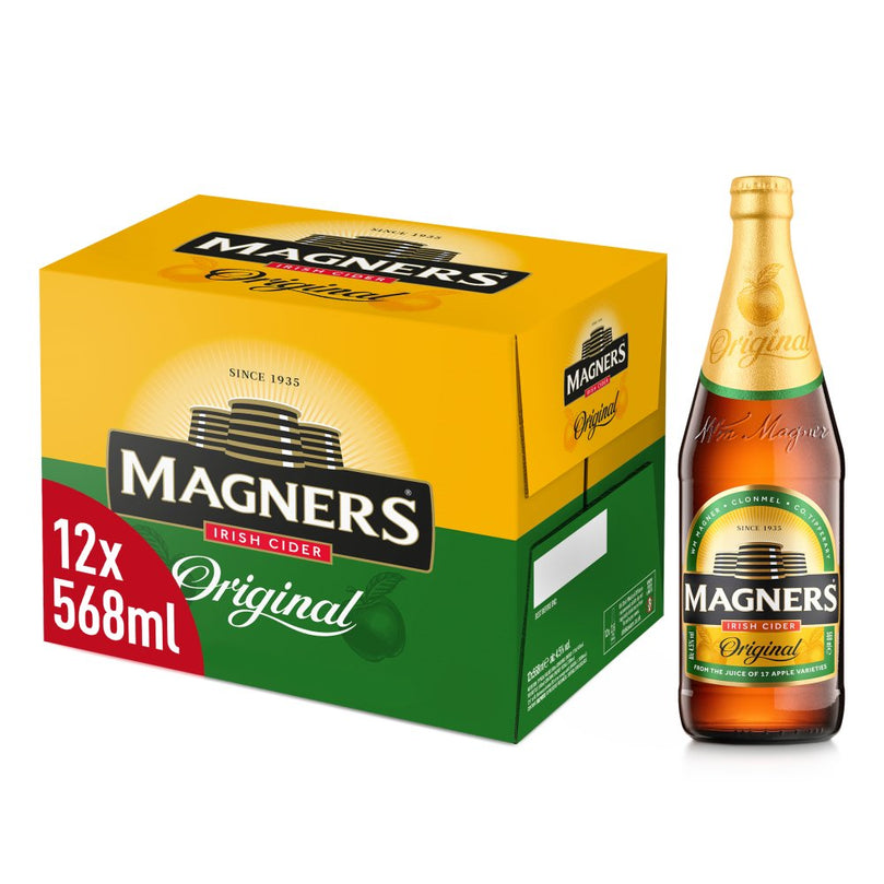 Magners Original Apple Irish Cider 568ml, Case of 12 Magners