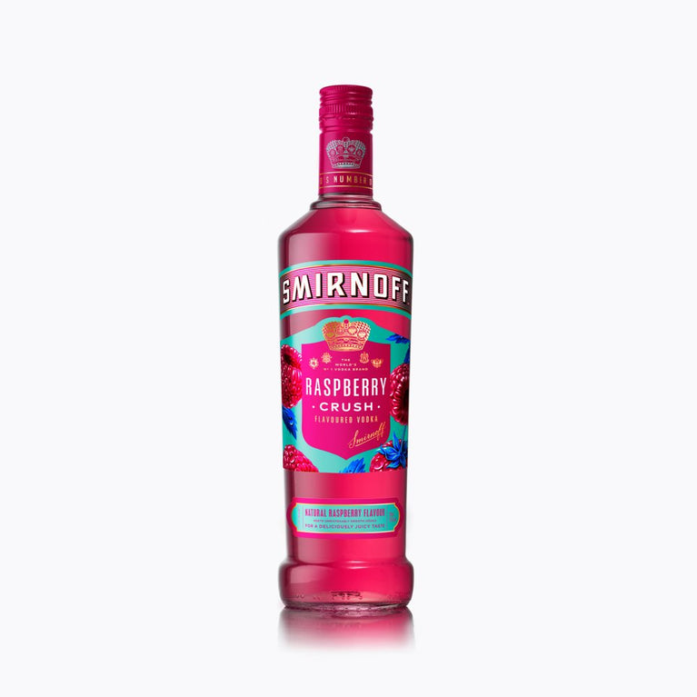 Smirnoff Raspberry Crush Flavoured Vodka 70cl, Case of 6 Smirnoff
