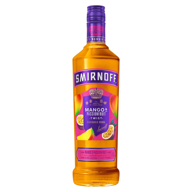 Smirnoff Mango & Passionfruit Twist Flavoured Vodka 70cl, Case of 6 Smirnoff