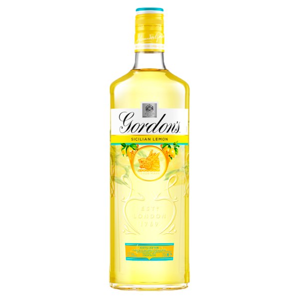 Gordon's Sicilian Lemon Distilled Gin 70cl, Case of 6 Gordon's