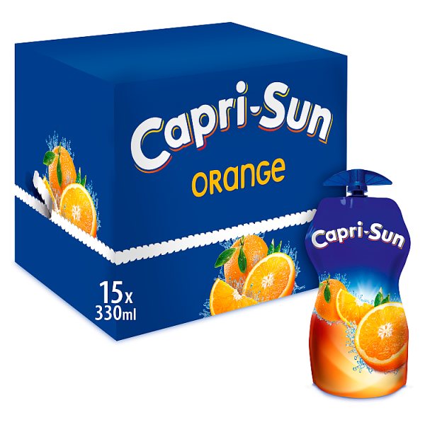 Capri-Sun Orange 330ml, case of 15 Capri-Sun