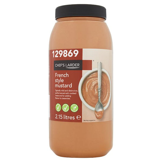 Chef's Larder French Style Mustard 2.15 Litres, Case of 4 Chef's Larder