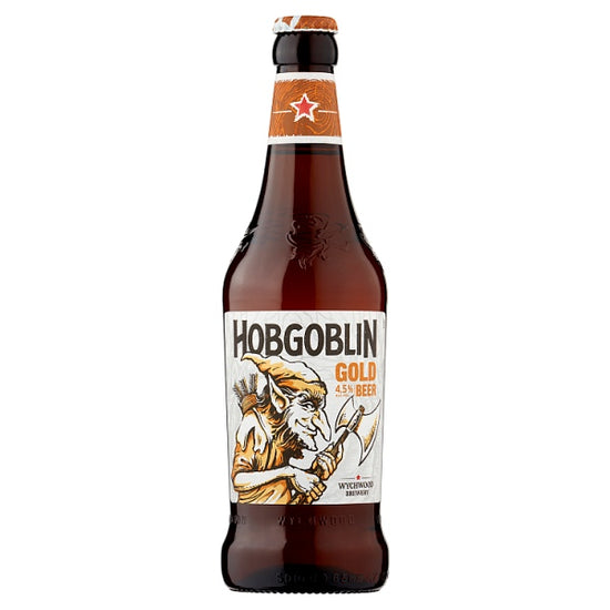 Wychwood Brewery Hobgoblin Gold Beer 500ml, Case of 8 British Hypermarket-uk Wychwood Brewery
