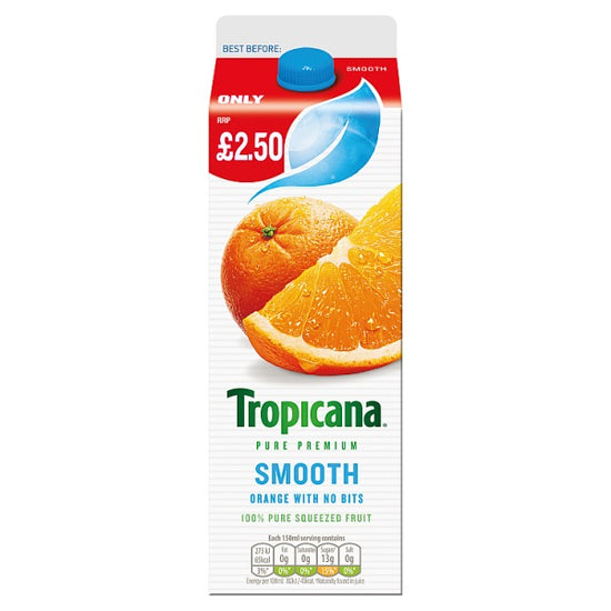Tropicana Smooth Orange Juice, 850ml British Hypermarket-uk Tropicana