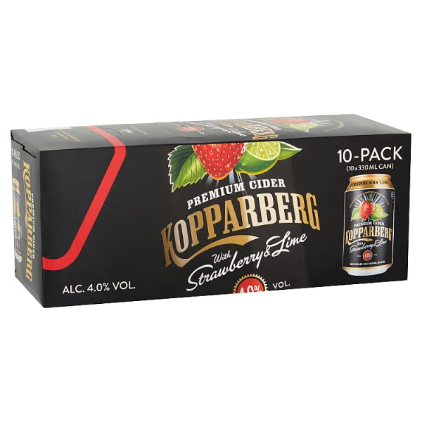 Kopparberg Premium Cider with Strawberry & Lime 10 x 330ml Kopparberg