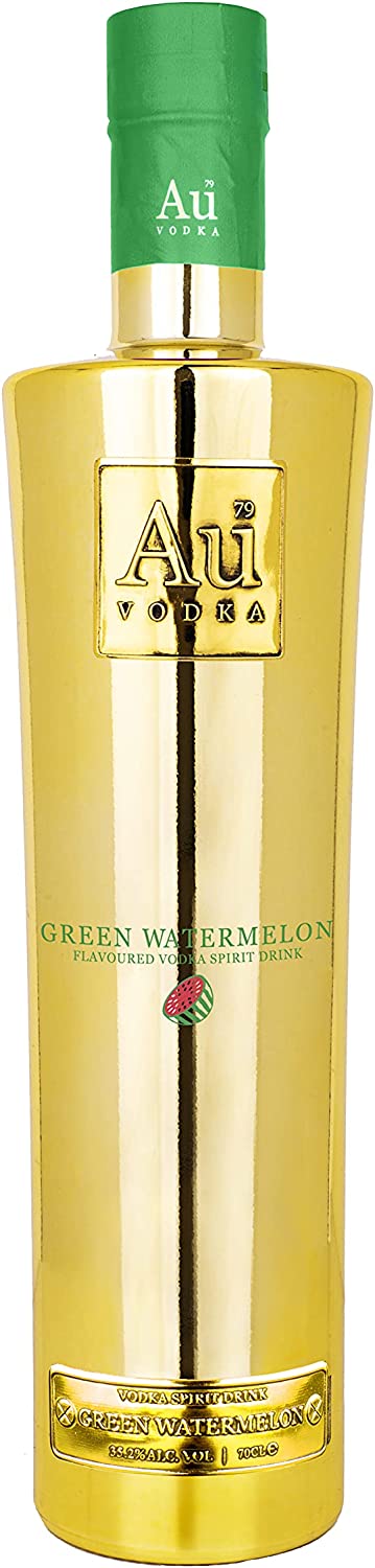 Au Vodka Green Watermelon Flavoured Vodka Spirit Drink 70cl Au Vodka