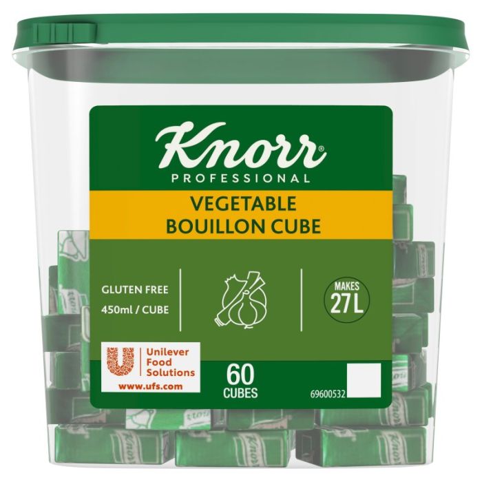 Knorr Professional 60 Vegetable Bouillon Cube 600g, Case of 3 Knorr