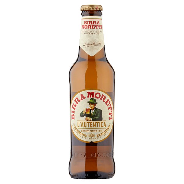 Birra Moretti Lager Beer 24 x 330ml Bottles Birra Moretti