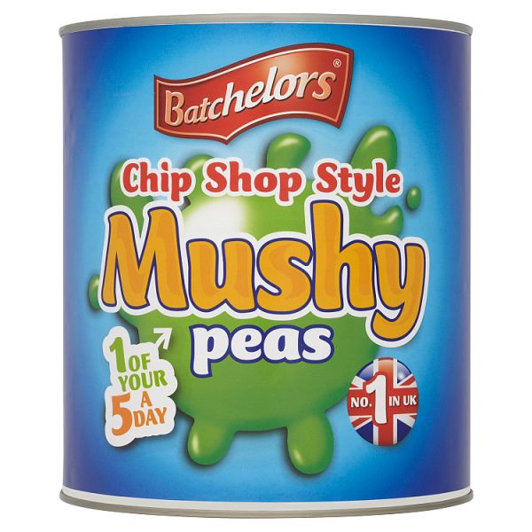 Batchelors Chip Shop Style Mushy Peas 3kg, Case of 6 British Hypermarket-uk Batchelors