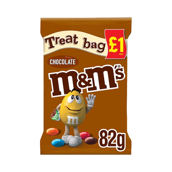 M&M's Chocolate Treat Bag 82g, Case of 16 M&M's