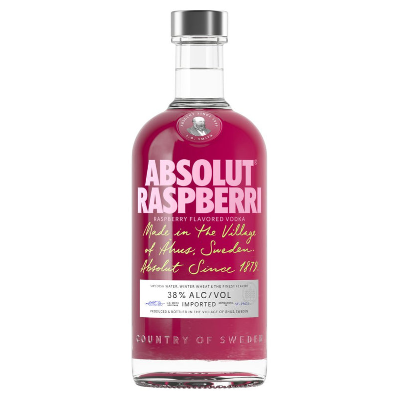 Absolut Raspberri Flavoured Vodka 70cl, Case of 6 Absolut