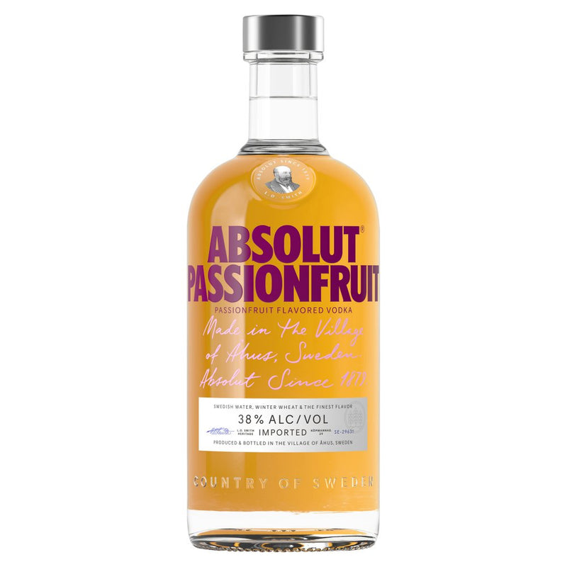 Absolut Passionfruit Flavoured Vodka 70cl, Case of 6 Absolut