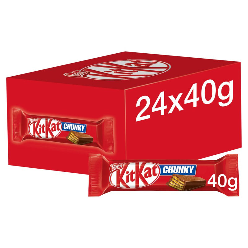 Kit Kat Chunky Milk Chocolate Bar 40g, Case of 24 KitKat