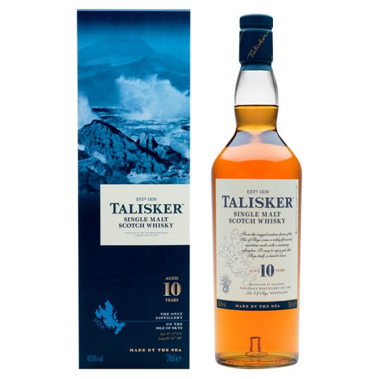 Talisker 10 Year Old Single Malt Scotch Whisky 70cl with Gift Box British Hypermarket-uk Talisker
