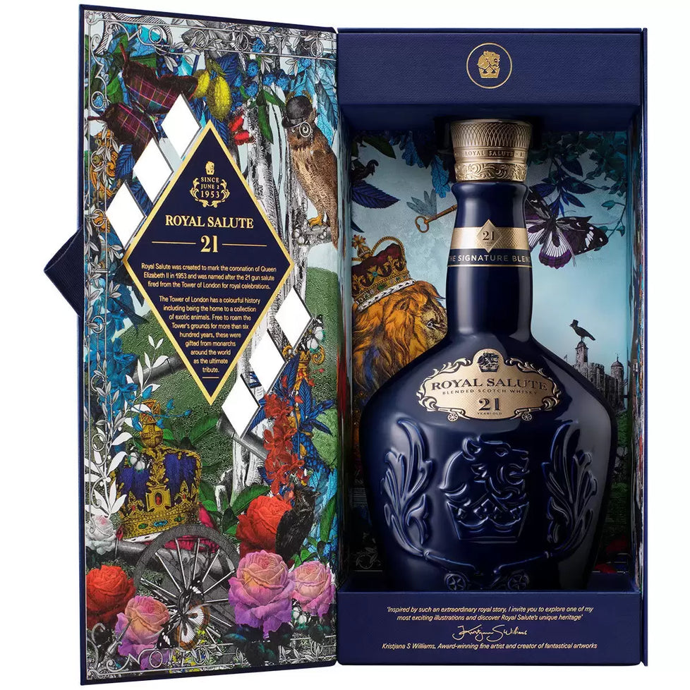 Royal Salute 21 Year Old Whisky, 70cl in Sapphire Flagon Royal Salute