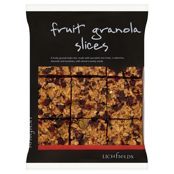 Lichfields Fruit Granola Slices 675g, Case of 4 Lichfields