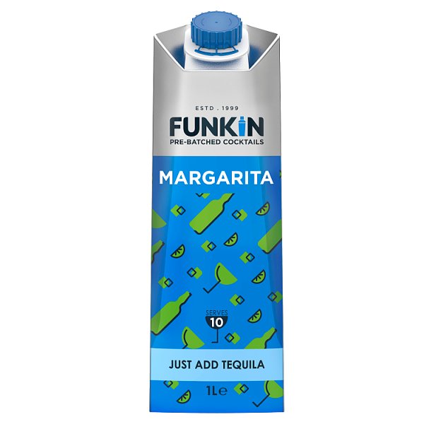 Funkin Margarita Pre-Batch Cocktails 1L, Case of 6 Funkin