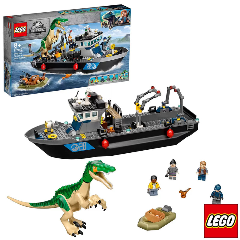 LEGO Jurassic World Baryonyx Dinosaur Boat Escape - Model 76942 (8+ Years) Lego