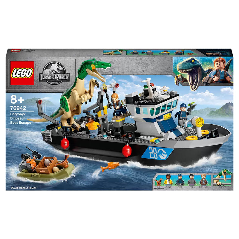 LEGO Jurassic World Baryonyx Dinosaur Boat Escape - Model 76942 (8+ Years) Lego
