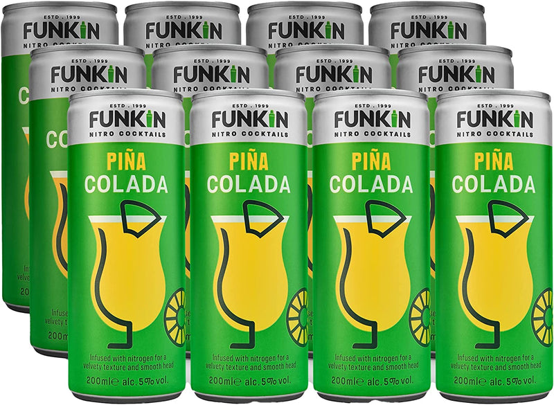 Funkin Nitro Cocktails Piña 200ml [PM £1.99 ], Case of 12 Funkin