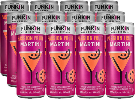 Funkin Nitro Cocktails Passion Fruit Martini 200ml [PM £1.99 ], Case of 12 Funkin