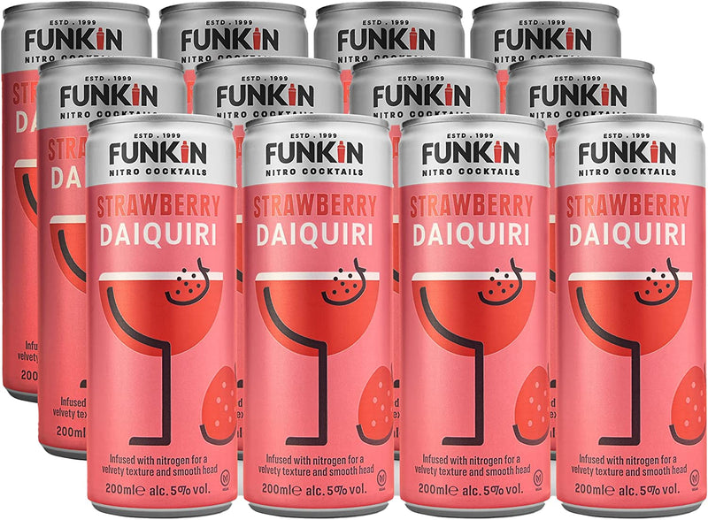 Funkin Nitro Cocktails Strawberry Daiquiri 200ml [PM £1.99 ], Case of 12 Funkin
