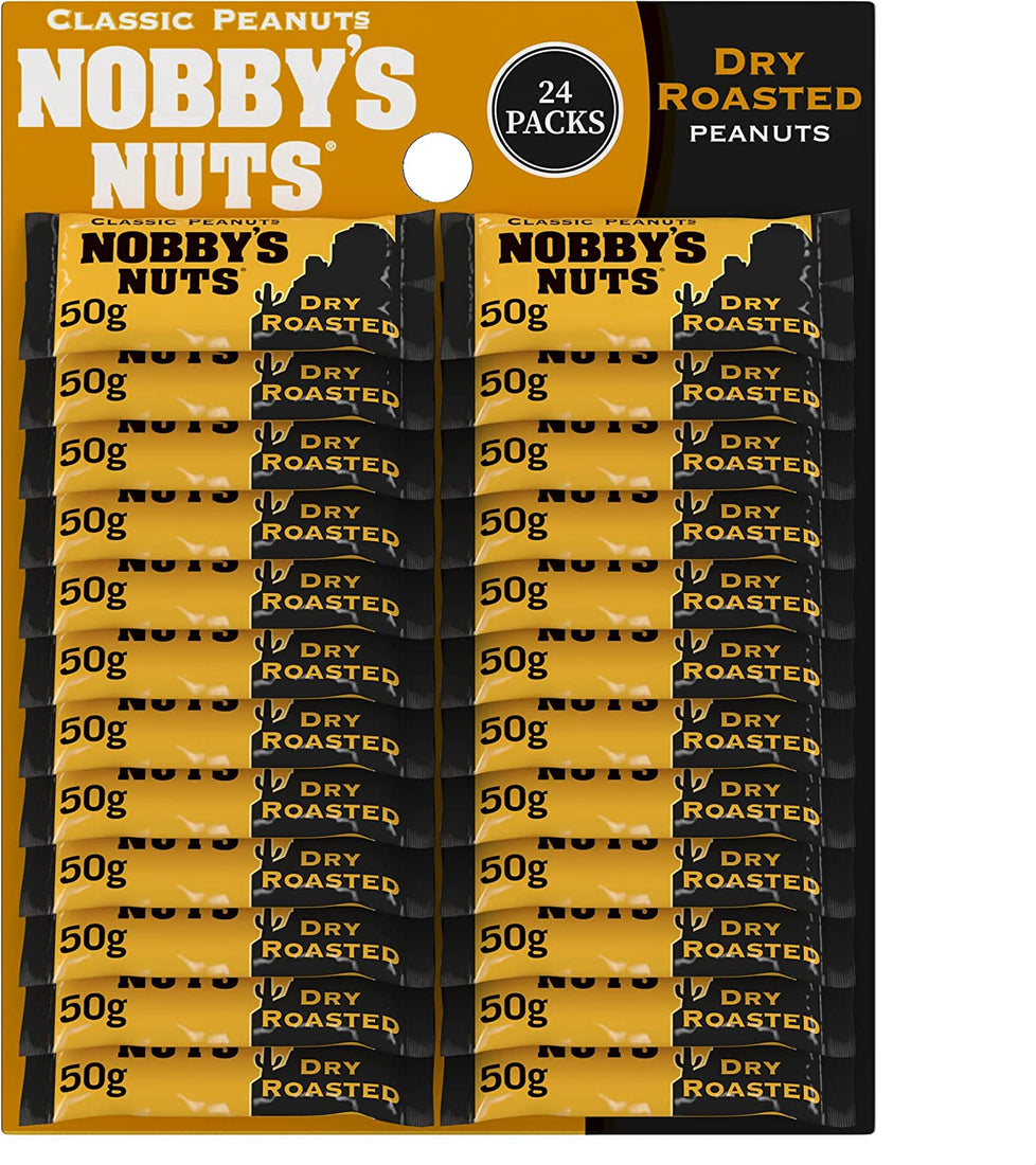 Nobbys Nuts Dry Roastd Card, Case of 24 Nobbys