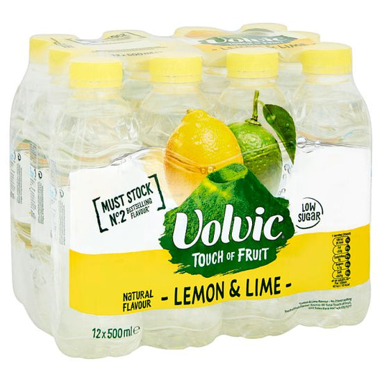 Volvic TOF Lemon & Lime, Case of 12 Volvic