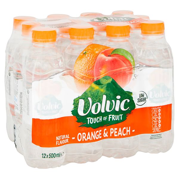 Volvic TOF Orange/Peach, Case of 12 Volvic