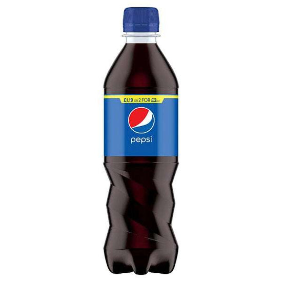 Pepsi 500ml pm1.15, Case of 12 British Hypermarket-uk Pepsi