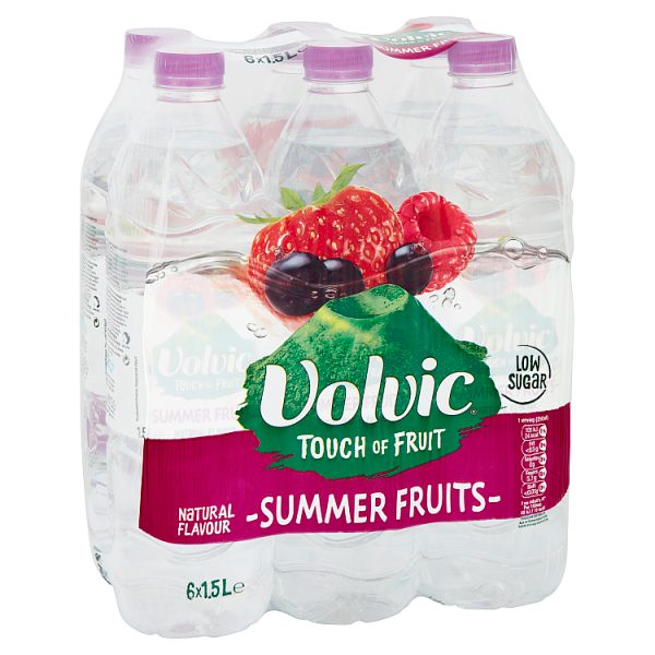 Volvic TOF Summer Fruits Org, Case of 6 Volvic