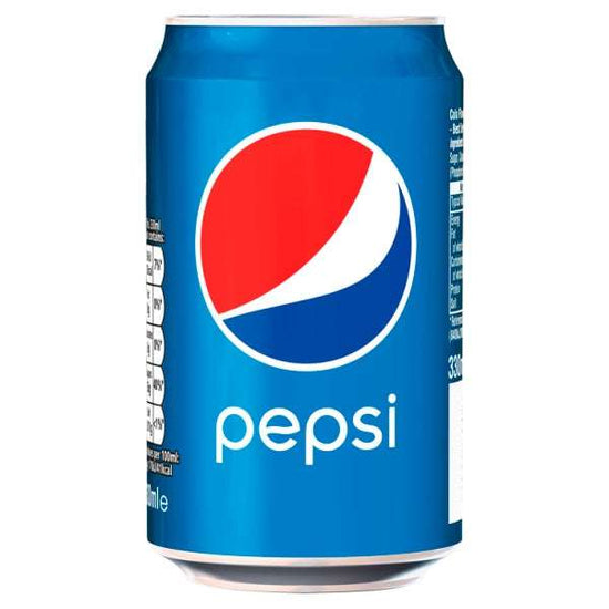 Pepsi Cola Can 330ml, Case of 24 Pepsi