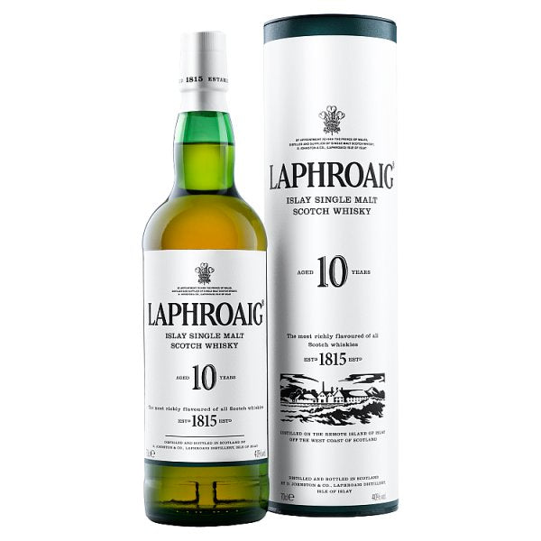 Laphroaig Islay Single Malt Scotch Whisky 10 Year Old 70cl, Case of 6 Laphroaig