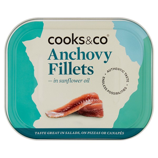 Cooks & Co Anchovy Fillets in Sunflower Oil 365g Cooks & Co