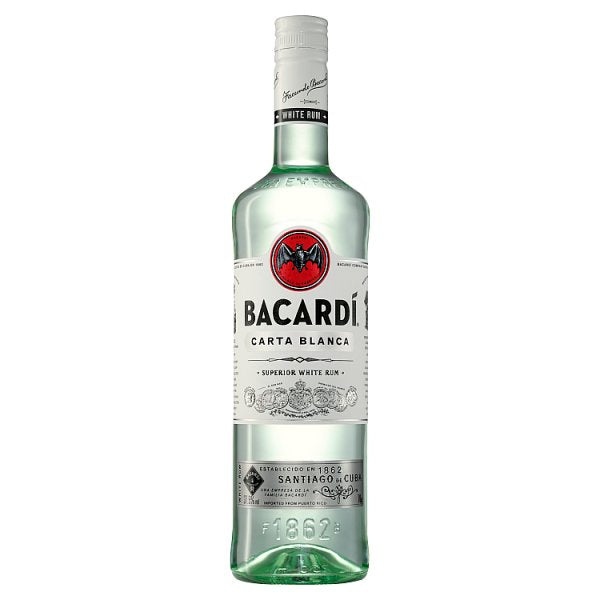 Bacardi Carta Blanca Rum 700ml, Case of 6 Bacardi
