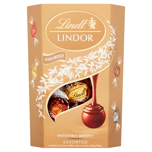 Lindt Lindor Assorted Chocolate Truffles Box 200g Lindt