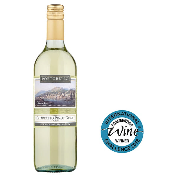 Portobello Catarratto Pinot Grigio 75cl, Case of 6 British Hypermarket-uk Portobello